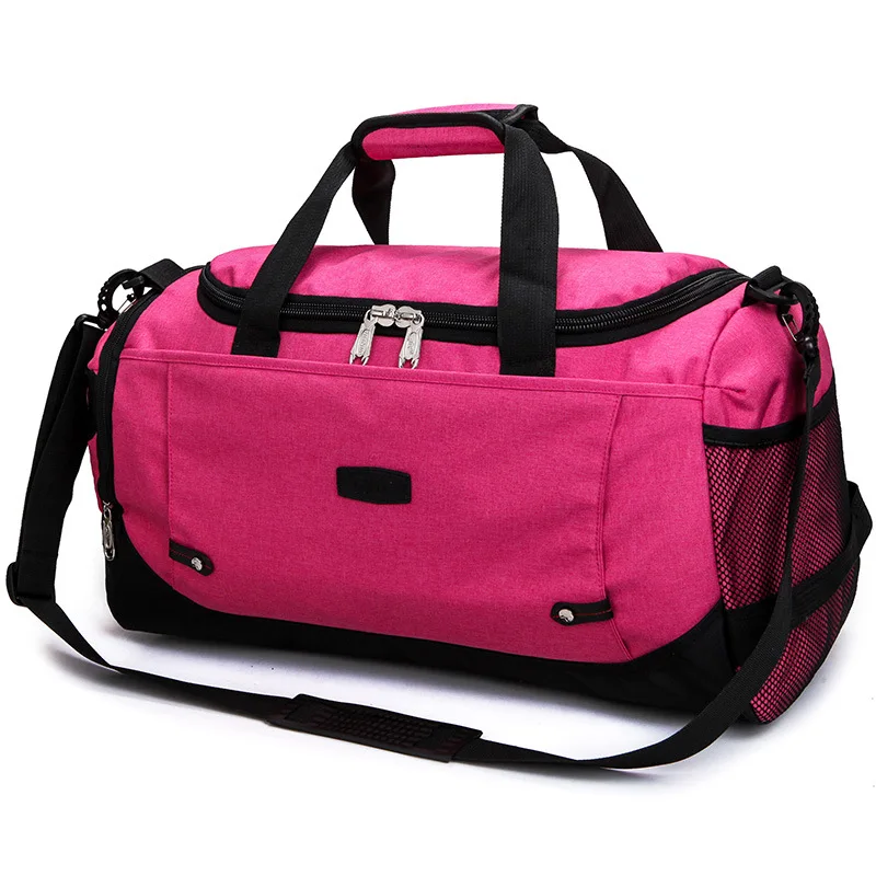 Унисекс Спортивная сумка для путешествий на открытом воздухе, сумки на плечо, сумка, спортивная сумка, спортивная сумка, мужская сумка через плечо, большая сумка для хранения одежды, XA59WA - Цвет: hot pink