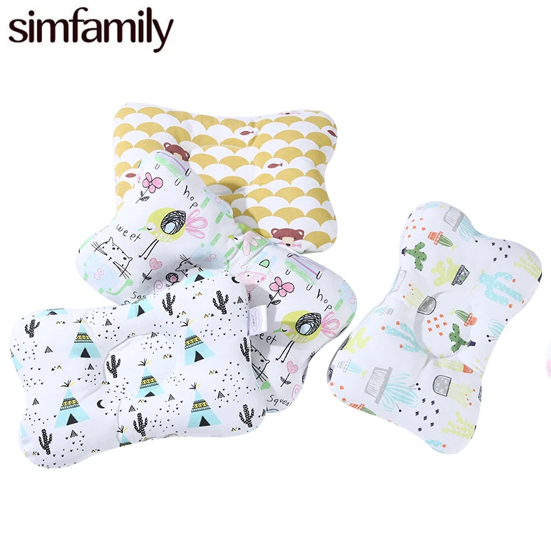 Подушка для новорожденных Simfamily мягкая подушка поддержки шеи с плоской головкой