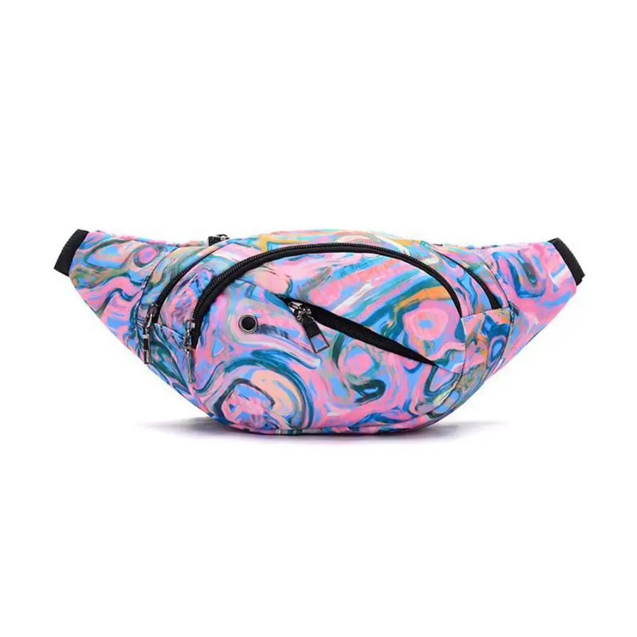 

ISHOWTIENDA canvas bag Unisex zipper messenger canvas bag women travel casual Shoulder Bag floral Chest Bag for female male lona