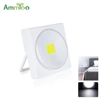 

AmmToo Mini COB LED Switch Wall Night Lights Cordless Night Lamp Battery Operated Cabinet Garage Closet Camping Emergency Light