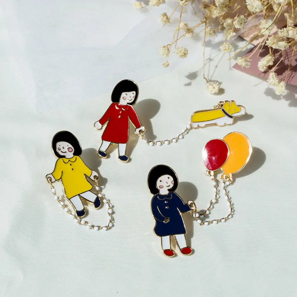 

Bargain Price Girl and Ballon Enamel Pin Cartoon Brooch Lapel Pin Custom Badge Gift for Kids Girl Dog Lapel Pins Jewelry Gifts