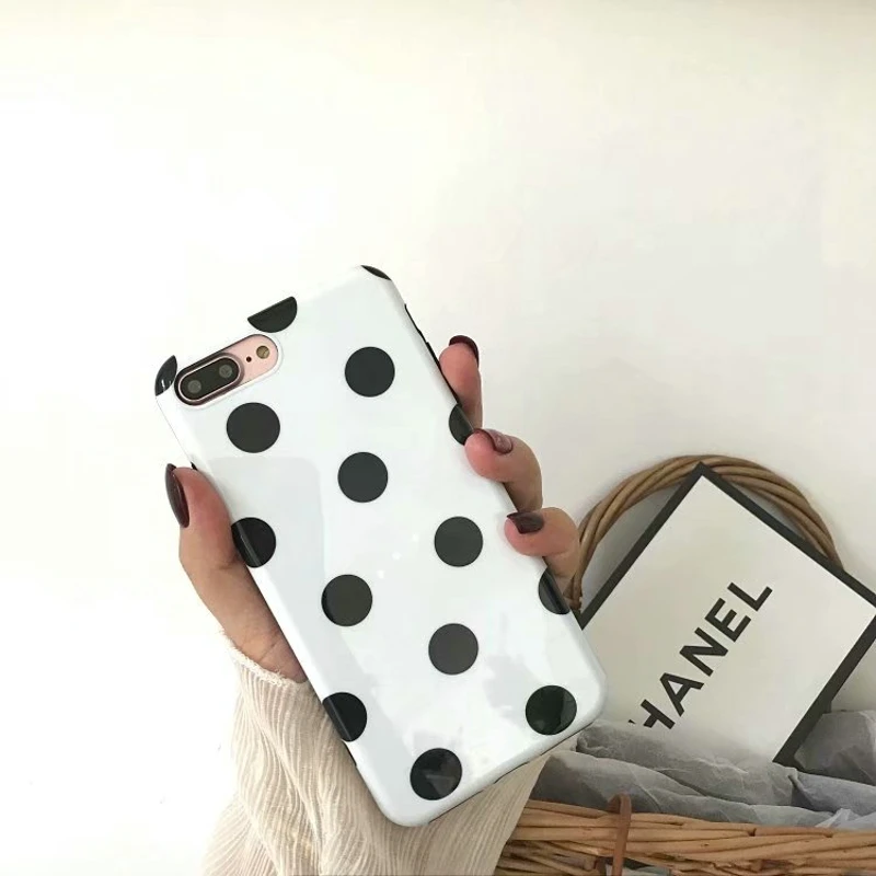

For carcasa iphone 7 360 silicon Wave point Print Cases For iphone XS Max case Luxury Coque For Iphone XR 7 8 Plus 6 6S Funda