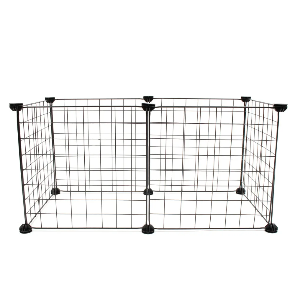 6 Panels Foldable Pet Dogs Playpen Crate Fence Puppy