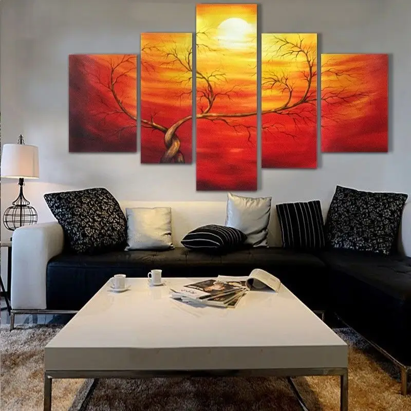 HUGE MODERN ABSTRACT WALL DECOR ART OIL PAINTING ON CANVAS no frame-in
