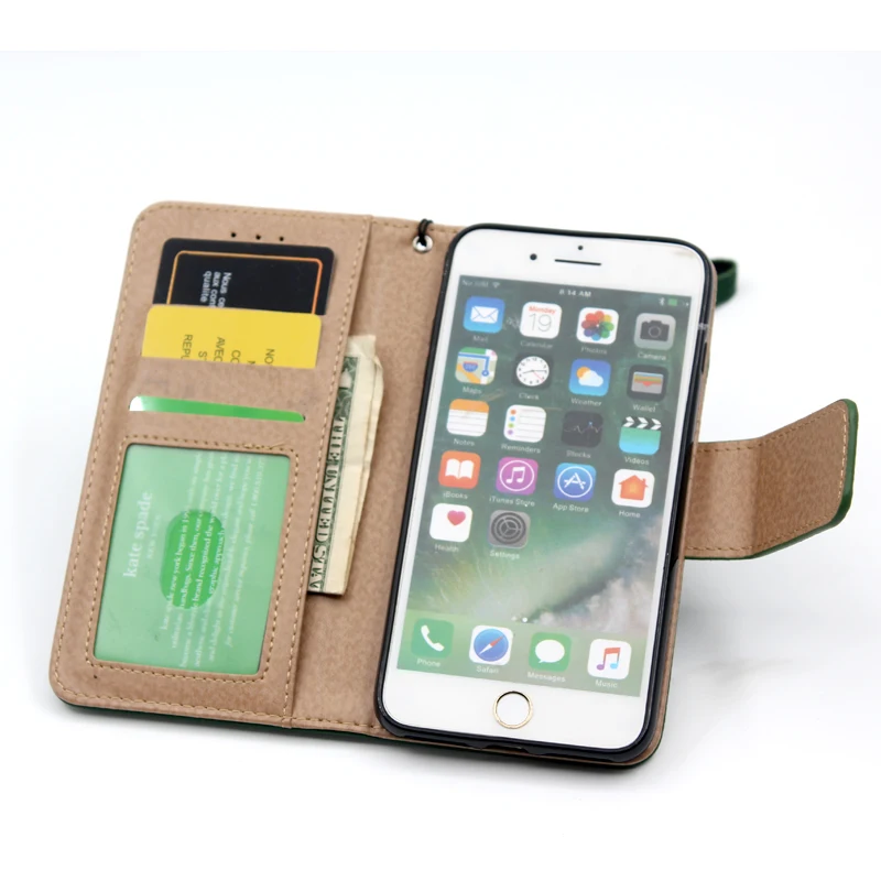 For iphone X XS MAX  latest noble cover leather case for iphone 7 Plus 8Plus flip wallet style high quality women phone bag&case