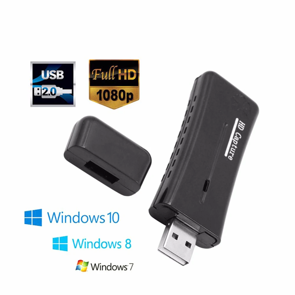 

Portable HD USB 2.0 Port HDMI 1080P 60fps Mini Monitor Video Capture Card For Computer PC Compatible For Windows XP/8 Sound Card