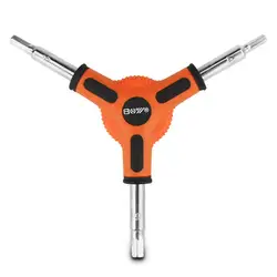Новый оранжевый велосипед Велоспорт 3 Way (Y Тип) шестигранный универсальный ключ инструмент Размер 4 5 6 мм