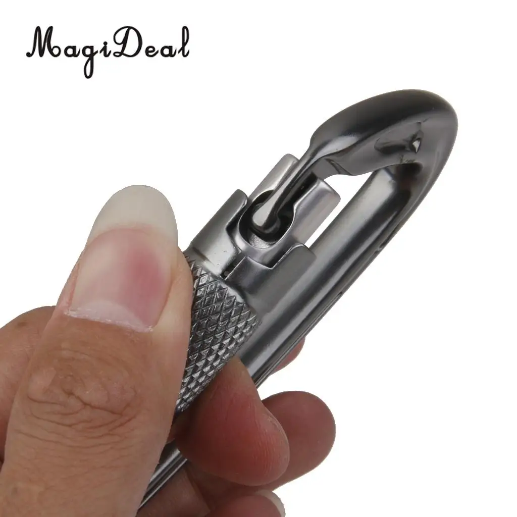 MagiDeal 24KN Screw Lock Climbing Carabiner + 35KN Figure 8 Abseil Rope Descender