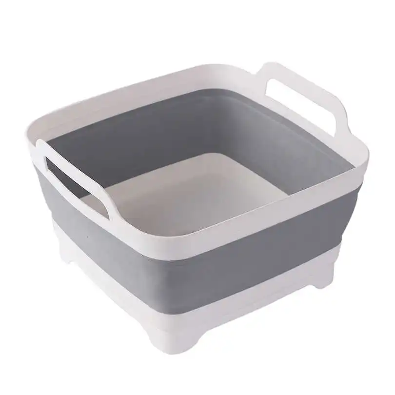 Продажа Квадратный умывальник кухня продукт складной умывальник сливной корзина Путешествия Открытый Портативный Кемпинг раковина для ванной