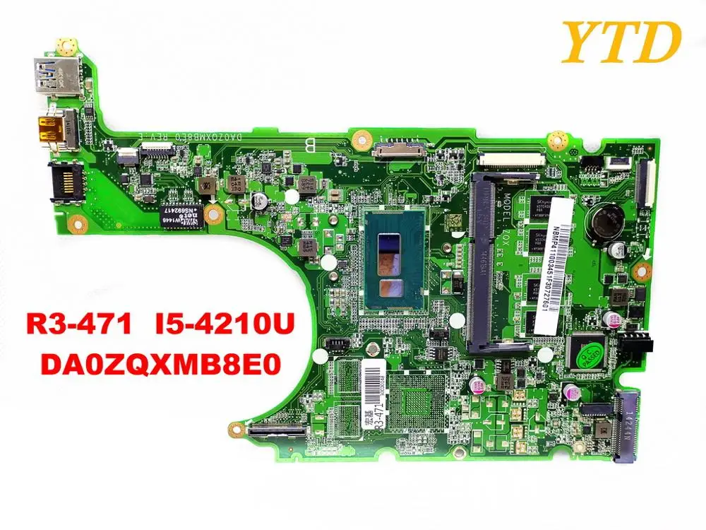 Original for font b ACER b font R3 471 laptop motherboard R3 471TG I5 4210U DA0ZQXMB8E0