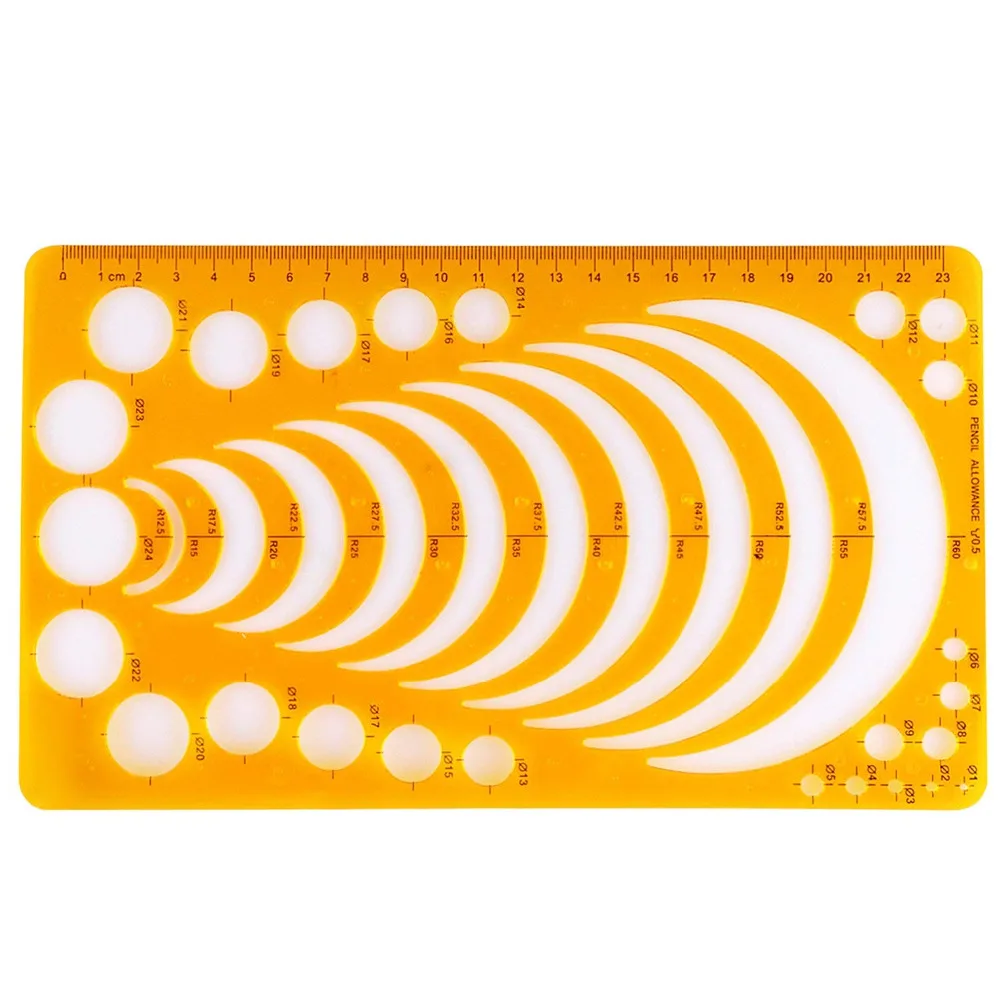 4 PCS Circle Radius Master Drawing Arc Template Stencil, French Curve Template for All Purposes, Bendable Curve Ruler