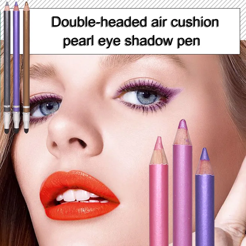 

Eyeshadow Pencil Glitter Eye Shadow Pen Double Heads Air Cushion Heads Natural Makeup KG66