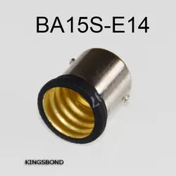 Бесплатная доставка; 10 шт./лот портативный BA15s для E14 led переходник для лампового цоколя лампы держатель B15 для E14 led гнездо