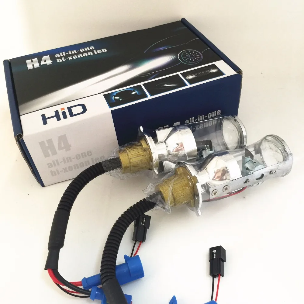 

2x 35W Automobile H4 9003 HB2 Hi/Lo Beam Spotlight Projector Lens HID Replacement Headlight Fog Light DRL Lamp Bulb White