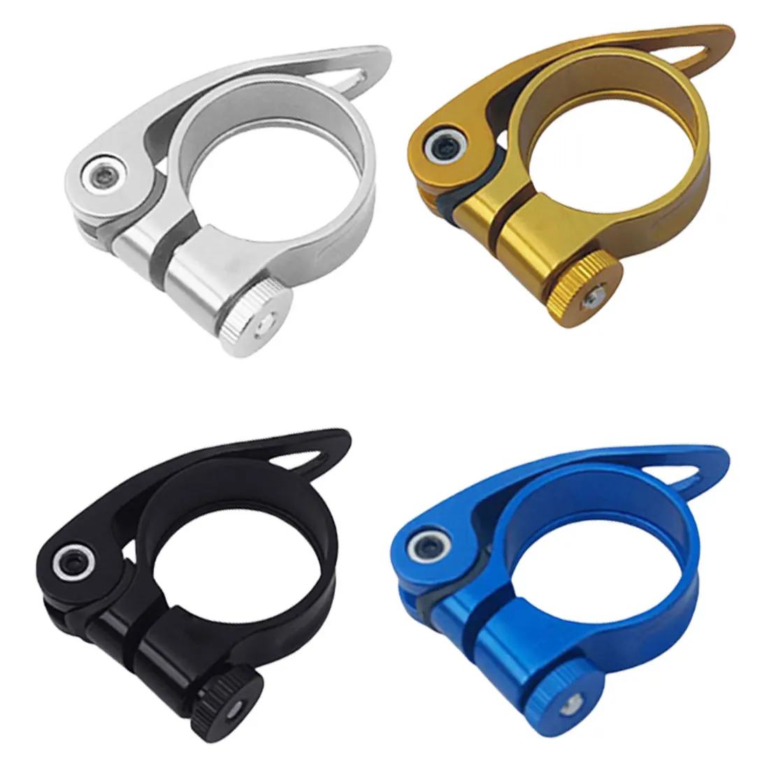 MTB Bike Cycling 31.8mm Aluminum Alloy Seatpost Clamp Quick Saddle Seat