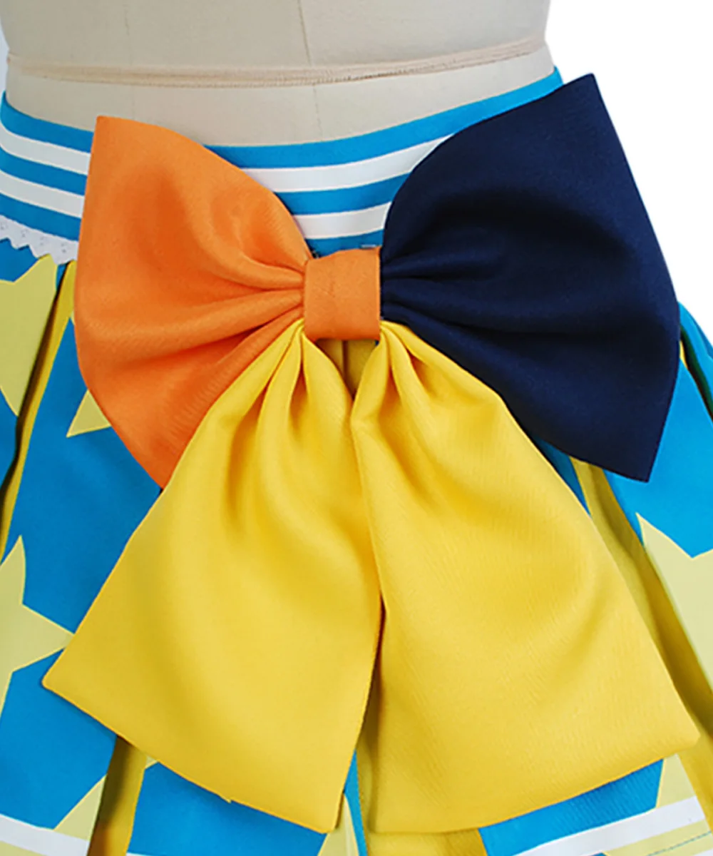 LoveLive Cheerleaders Косплей Rin Hoshizora Косплей Костюм Униформа для чирлидеров костюмы для косплея