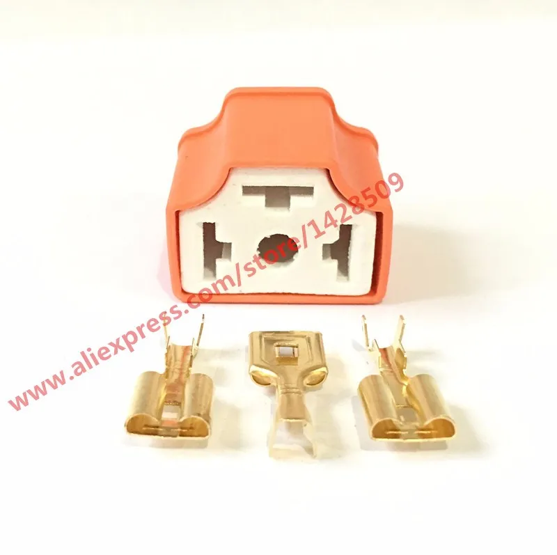 

5 Set Ceramic H4 3 Pin Female HID Connector H4-2A
