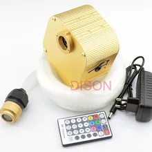 16 Вт мерцающий RGBW стрельба звезда светодиодный волоконно-оптический свет комплект 0,75 мм 250 шт.* 2 м+ 1 мм 50 шт.* 4 м с 28key дистанционное управление