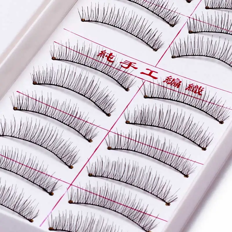 

10 Pairs Professional Handmade False Eyelashes Extensions Makeup Maquillage Lashes Natural Long Fake Eyelashes #216