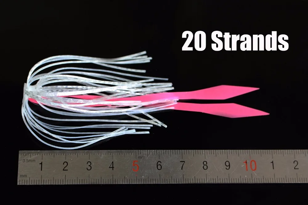 Silicone Skirts Rubber Skirts Threads 10 Colors for Fly Tying Material Make Rubber Jig Skirts Spinnerbati Lures Spoon Blade Squid Skirt Replacement Thread