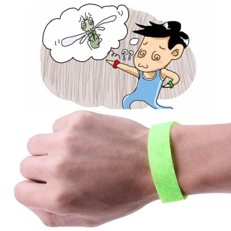 10 Pcs Mosquito Repellent Wristband Bracelets Pest Control 24 Hours
