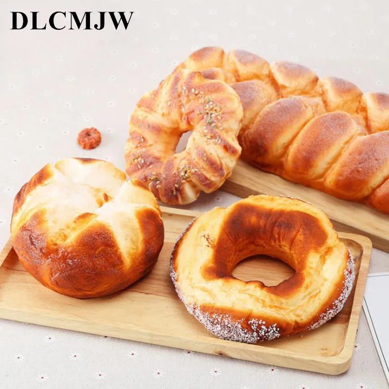 

Decor Soft Bread Artificial bread Fake food squishy PU Bread Simulation Model Soft Bread Fake Cake Bakery Photography props