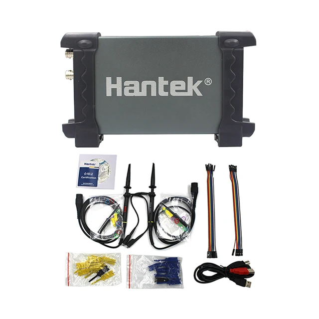Best Price Hantek 6022BL PC USB Oscilloscope  Digital  Portable 2 Channels 20MHz Bandwidth 48MSa/s Sample Rate 16 Channels Logic Analyzer 