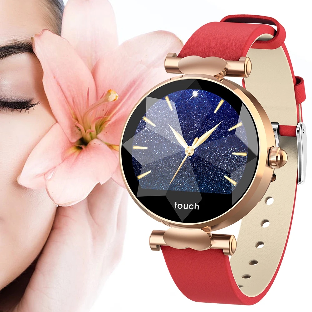 Смарт часы Timethinker B80 H3 женские с бриллиантовым стеклом дамские Reloj пульсометр PPG