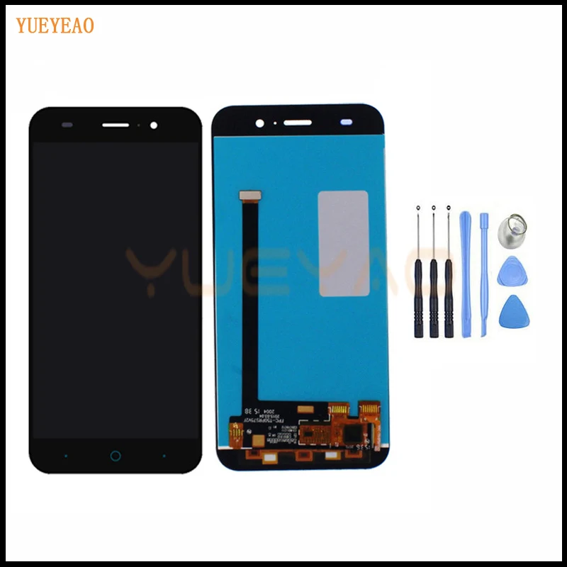 

YUEYAO 5.0 inch Black Full LCD DIsplay + Touch Screen Digitizer Assembly Replacement For ZTE Blade X7 D6 V6 Z7 T660 T663 LCD