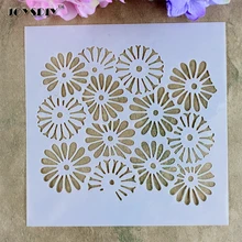 Flower Petals Background Scrapbooking tool Masking spray card DIY album painted Walls Painting laser Cut drawing stencils