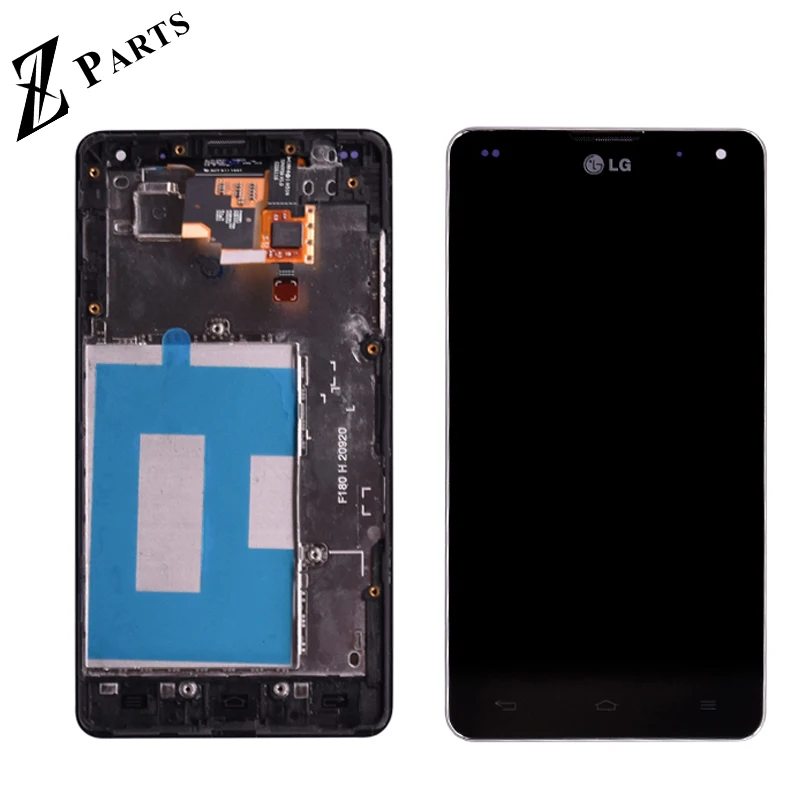 Goede Originele LG Optimus G E975 LCD LS970 F180 E971 E973 Lcd Touch Screen Digitizer Vergadering Met frame Gratis verzending