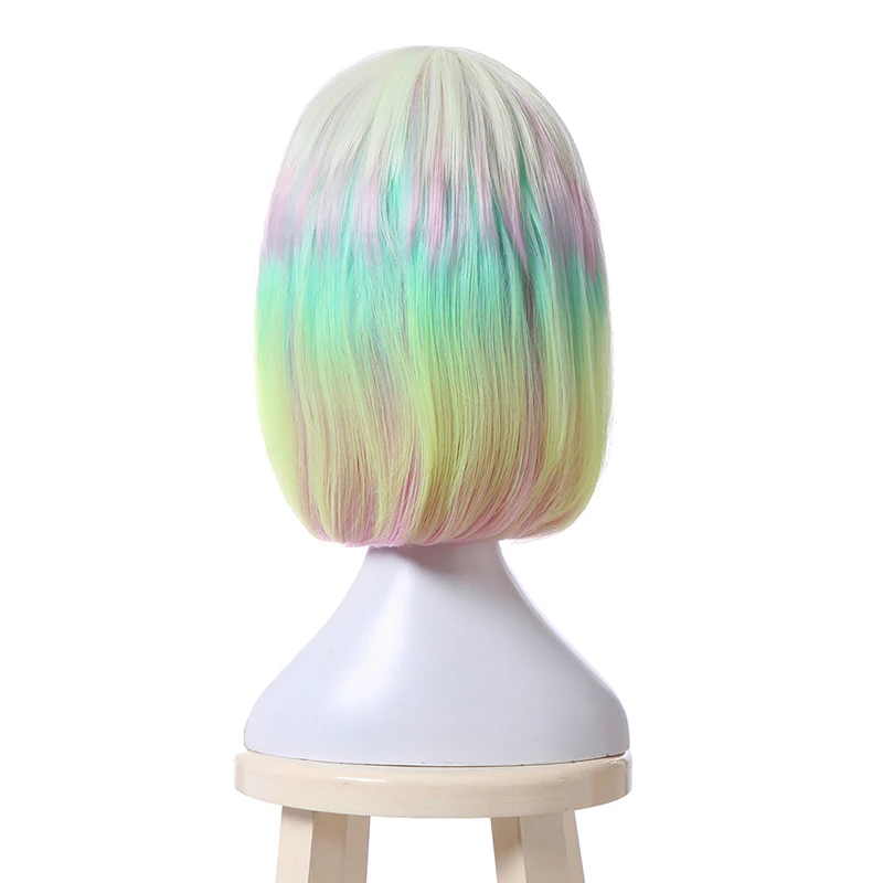 Koop L mail pruik Nieuwe Land van de Glanzende Diamant Cinnaber Rutiel Bort Antarcticite Cosplay Pruiken Synthetisch Haar Perucas Cosplay pruik