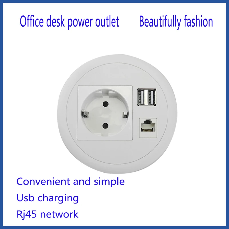 Офисный стол Розетка/Удобная работа/телефон USB зарядное устройство/rj45 сетевой разъем/мини-розетка/Европейский стандарт питания