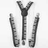 Music Man Belt Men Woman Men's Suspenders Bright Clip-on Y-Back Braces Elastic Women Adjustable Piano Note ► Photo 2/6