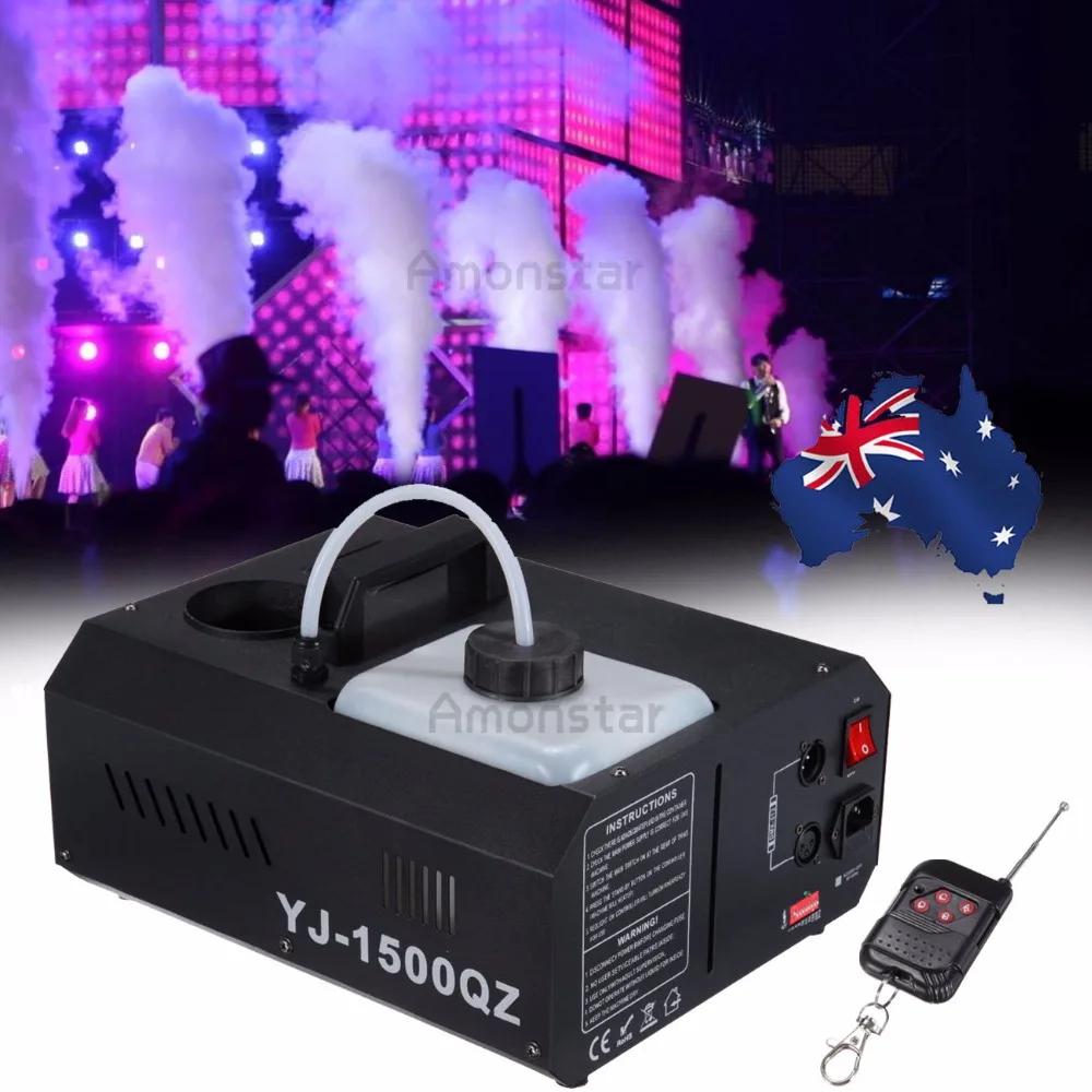 

(Shipping From AU) 1500W Vertical Fogger UpSpray Smoke Fog Machine with Remote Control DMX