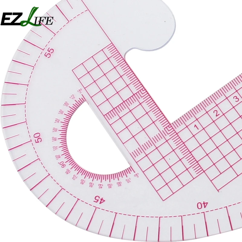 Пластиковые французские инструменты для шитья, мягкая пластиковая форма запятой, кривая линейка, стильный дизайн, линейка, французская кривая ZH01498