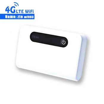 

Unlocked ZTE MF903 4G LTE Pocket WiFi Router With 5200mah Power Bank With Lan Port 4G Router Band 28