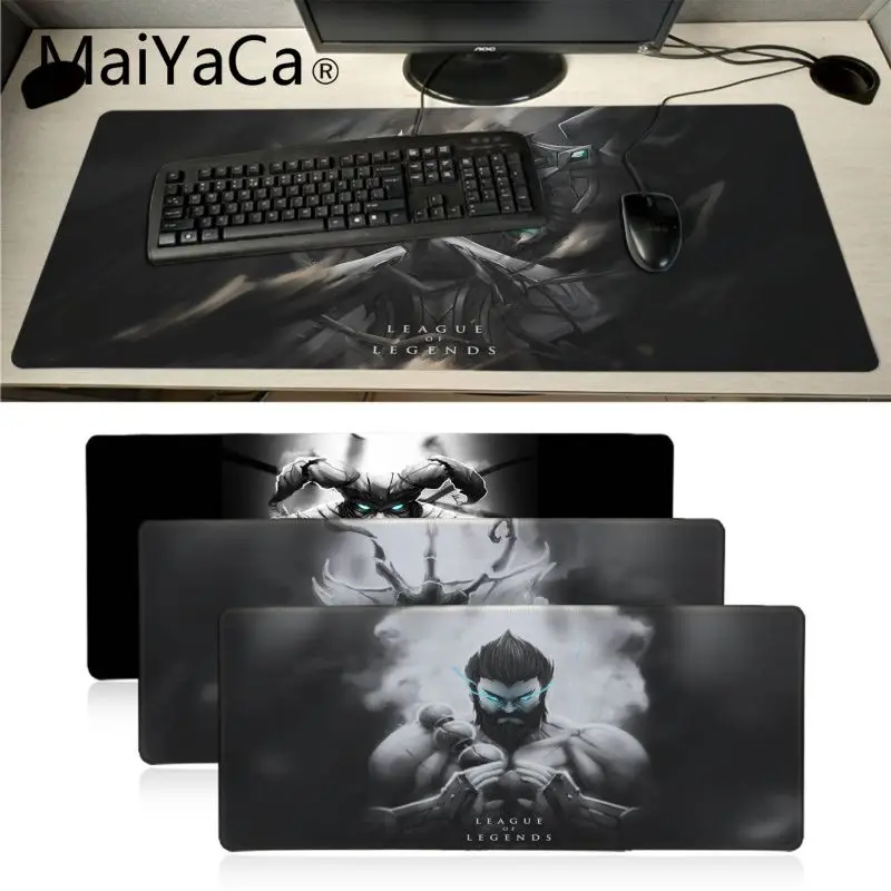 

Maiyaca lol Hero Office Mice Gamer Mouse Pad Large Gaming Mouse Pad Lockedge Mouse Mat For Laptop Computer Keyboard Pad Desk Pad