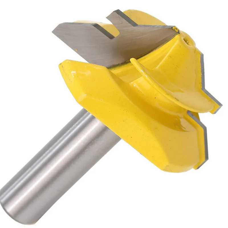 

45 Degree Lock Miter Router Bit Woodwork Tenon Cutter Tool Woodworking Shank Milling Cutter Newest High Qualityr