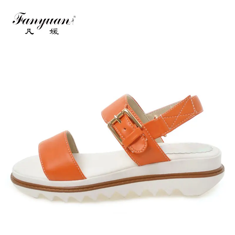 

Fanyuan Women Sandals Wedge Shoes Summer Platform Sandals Roman Casual Shoes Lady Student Pink Beach Flip Flops zapatos mujer