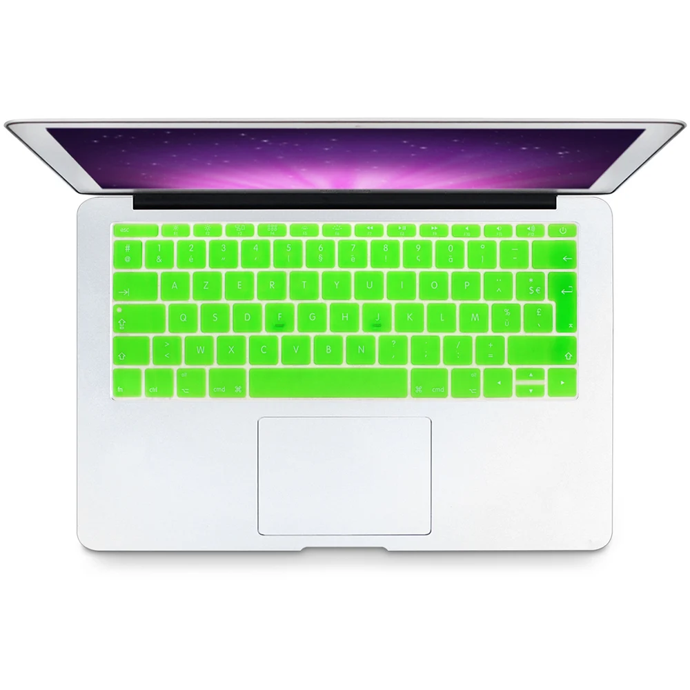 HRH AZERTY французский Великобритании силиконовый чехол кожи для MacBook New Pro 1" A1708(версия, без Touch Bar) 12" A1534 retina