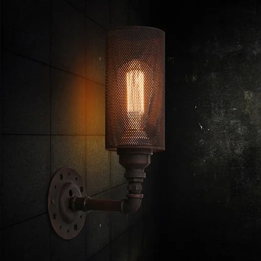 

Loft Style Vintage Wall Light Fixtures Industrial Wind Edison Wall Sconce For Bedside Water Pipe Wall Lamp Home Lighting