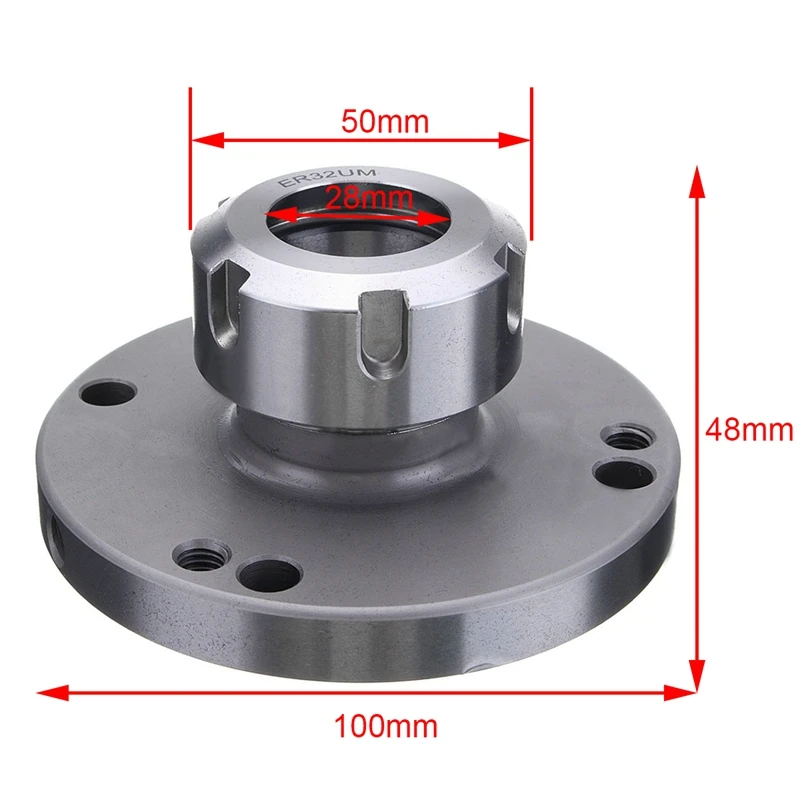 

1Pc Er32 Collect Chuck 100Mm Diameter Steel Milling Tools Parts