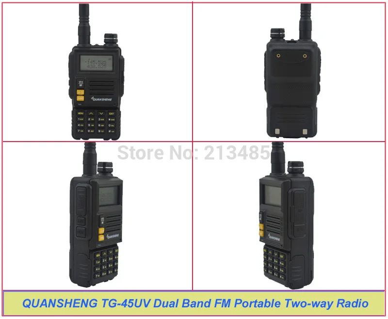 QUANSHENG TG-45UV 400-480MHz &amp 136-174MHz Dual Band 6W 128CH Portable Two-way Radio | Мобильные телефоны и аксессуары