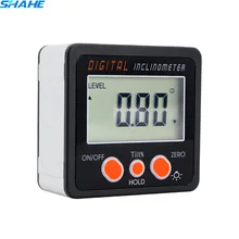 Цифровой транспортир новая Электроника Инклинометр уровень коробка цифровой алюминиевый сплав коническая коробка с подсветкой Цифровой Угол коробка