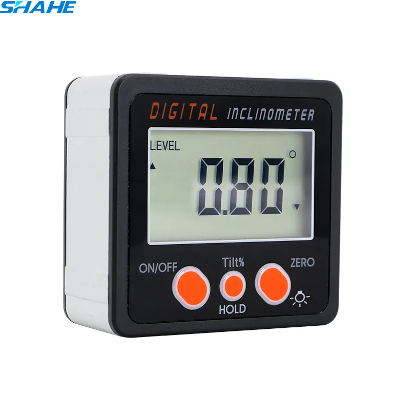 

Digital protractor NEW Electronics Inclinometer Level box Digital Aluminum alloy Bevel Box with backlight Digital Angle Box