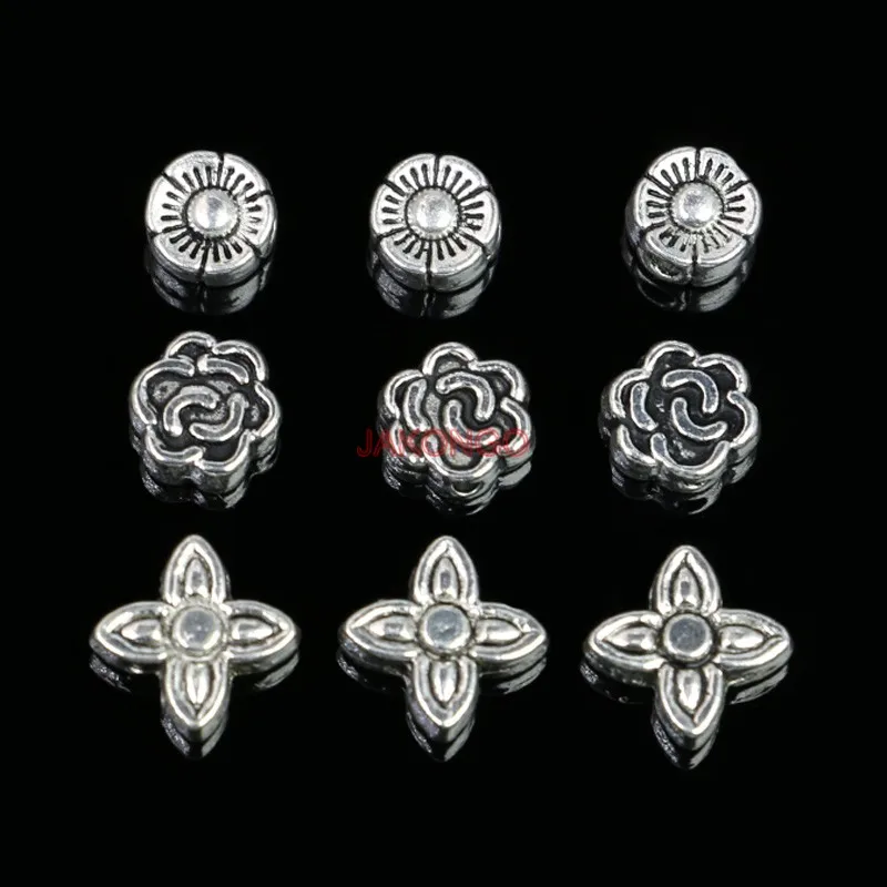 40 шт. бусины разделители для ювелирных изделий|flower spacer beads|spacer beadsflower |