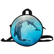 1 10 Inch Child School Bags Fashion Cartoon Printed Mochilas Escolar The Octonauts Cute Kids Schoolbag Round Bags for Kindergarten