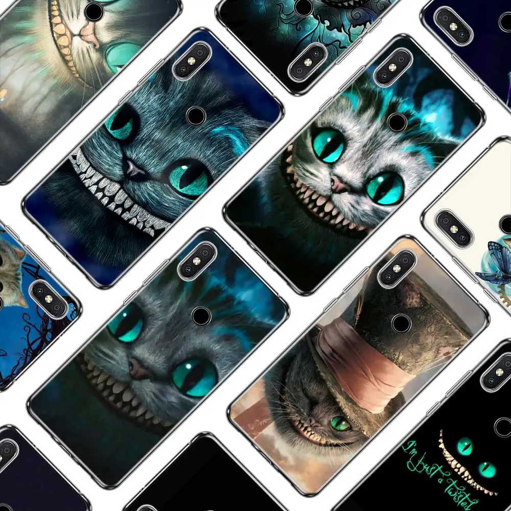 

Transparent Soft Silicone Phone Cases Alice in Wonderland for Xiaomi A1 A2 8 Redmi Note 4X 4 5 6 5A 6A S2 Pro
