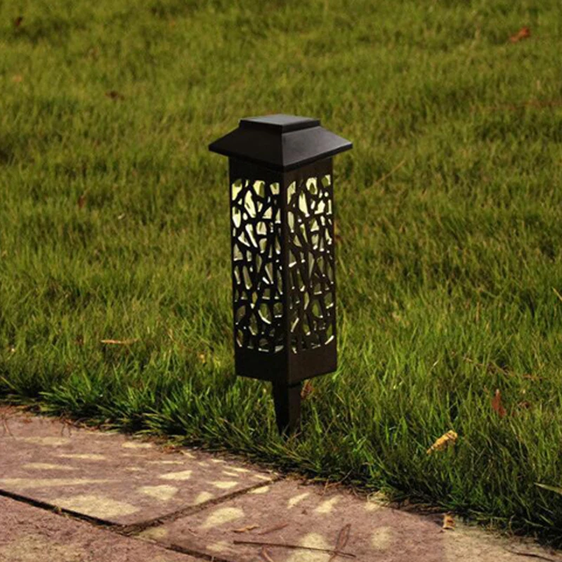 LED hollow solar light Solar Lawn Lights Outdoor Waterproof Led Lawn Insertion Light Landscape Garden lamp for Villa Yard Path (10)